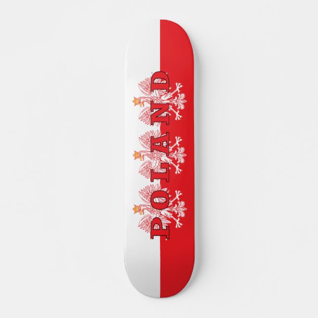 Skateboard Aigles rouges de Pologne (Devant)