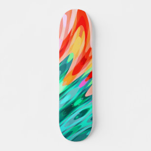 Skateboard Aile de perroquet tropical