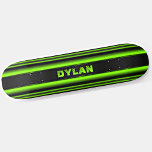 Skateboard Ajouter le nom Initiales Grille verte Noir Aspect<br><div class="desc">Ajoutez le nom ou les initiales que vous voulez sur ce design génial - Voir ma boutique pour beaucoup plus de modèles de skateboard personnalisés et Skateboard T-Shirts,  Sweat - shirts à capuche,  Backpacks,  couvertures et plus encore.</div>