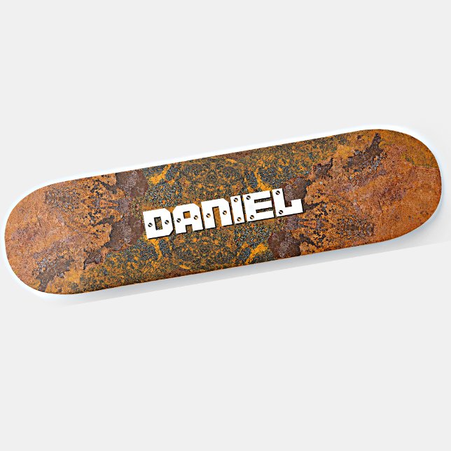 Skateboard Ajouter un nom ou des initiales Plaque de planche  (Créateur téléchargé)