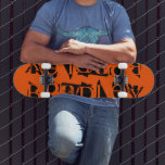 Skateboard Ajouter Votre Nom Personnalisé Personnalisé Orange<br><div class="desc">Ajoutez votre propre nom personnalisé Skateboard personnalisé avec votre nom personnalisé dans la typographie noire moderne sur un simple arrière - plan orange. Personnalisez en modifiant le texte dans la zone de texte fournie. Offrez un cadeau sur mesure, un skateboard personnalisé à votre skateboarder préféré pour Noël, anniversaire ou votre...</div>
