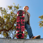 Skateboard Ajoutez Votre Propre Nom Personnalisé Neon Rose Pe<br><div class="desc">Ajoutez votre propre nom personnalisé Skateboard personnalisé avec votre nom personnalisé dans la typographie moderne rose néon sur un simple arrière - plan noir. Personnalisez en modifiant le texte dans la zone de texte fournie. Offrez un cadeau sur mesure, un skateboard personnalisé à votre skateboarder préféré pour Noël, anniversaire ou...</div>