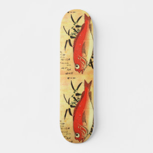 Skateboard Akodai - Hiroshige's Colorful Japanese Fish Print