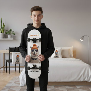 Skateboard AL-PACO Alpaca skater urbain personnalisé