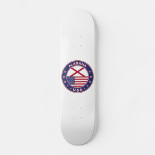 Skateboard Alabama, t-shirt Alabama, autocollant Alabama,