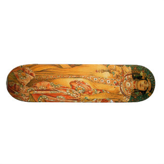 Skateboard Alfons vintage M. Mucha