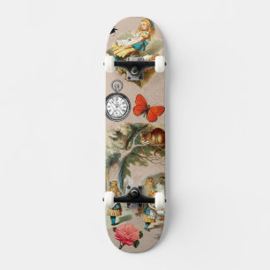 Skateboard Alice à Wonderland Cheshire Cat Characters