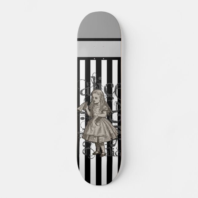 Skateboard Alice dans la grunge du pays des merveilles (Recto)