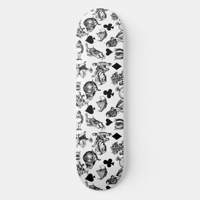 Skateboard Alice White Rabbit Wonderland Classic (Recto)