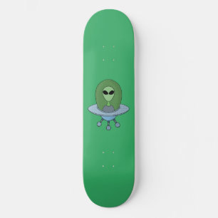 Skateboard Alien dans son petit vaisseau spatial