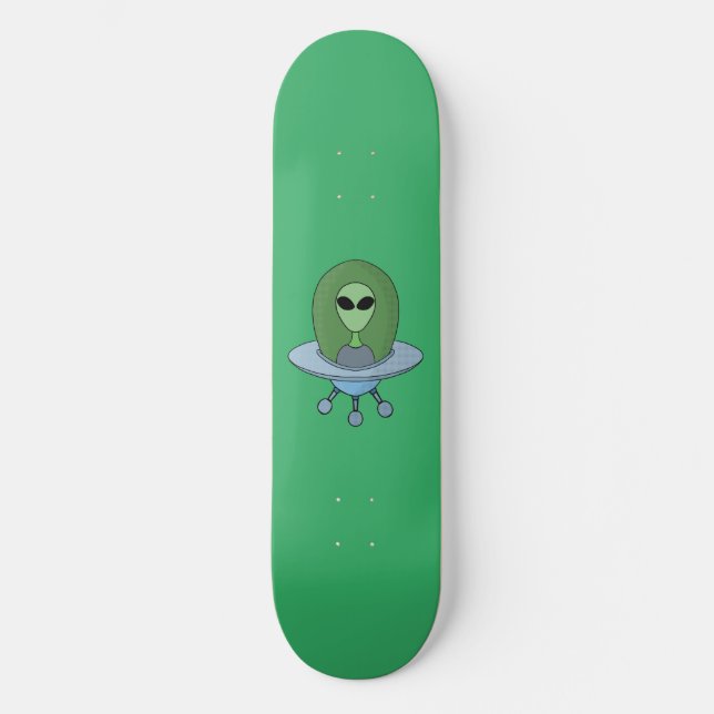 Skateboard Alien dans son petit vaisseau spatial (Recto)