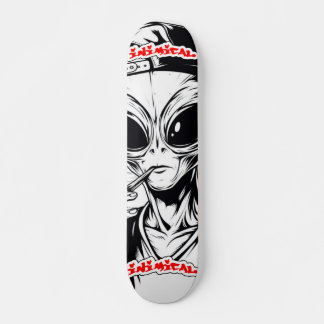 Skateboard Alien de pierre inimitable