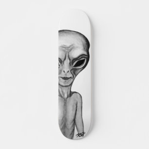 Skateboard Alien gris