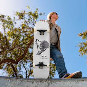 Skateboard Alien gris, la vérité est là