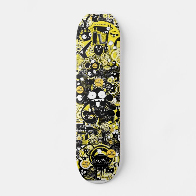 Skateboard Aliens d'espace Trippy (Recto)