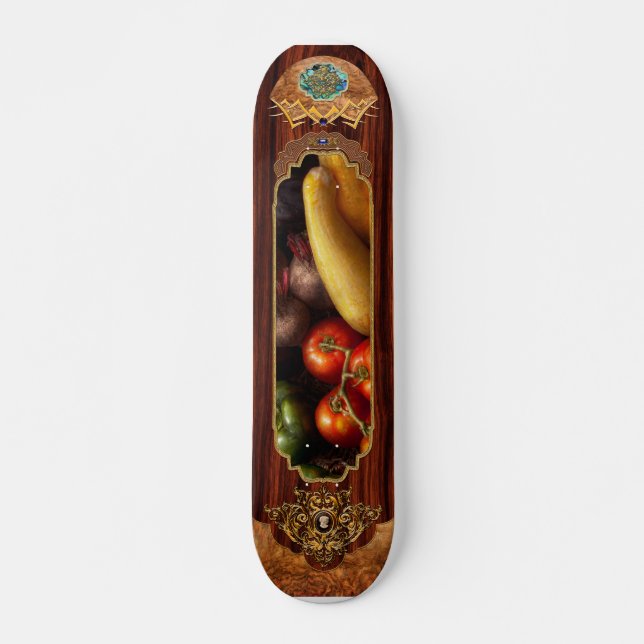 Skateboard Aliments - Poivrons, Tomates, Courges et Navets (Devant)