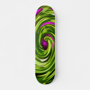 Skateboard Allium Abstract