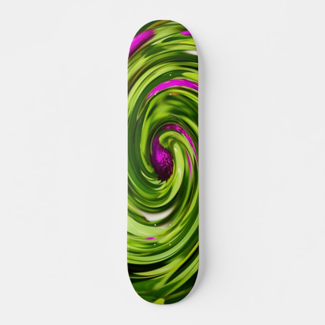 Skateboard Allium Abstract (Devant)