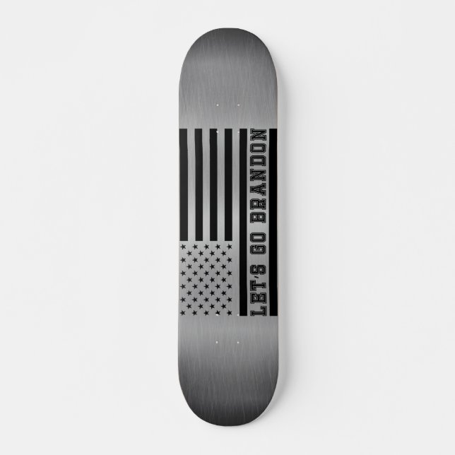 Skateboard Allons voir Brandon Acier Inoxydable Regarder Méta (Devant)