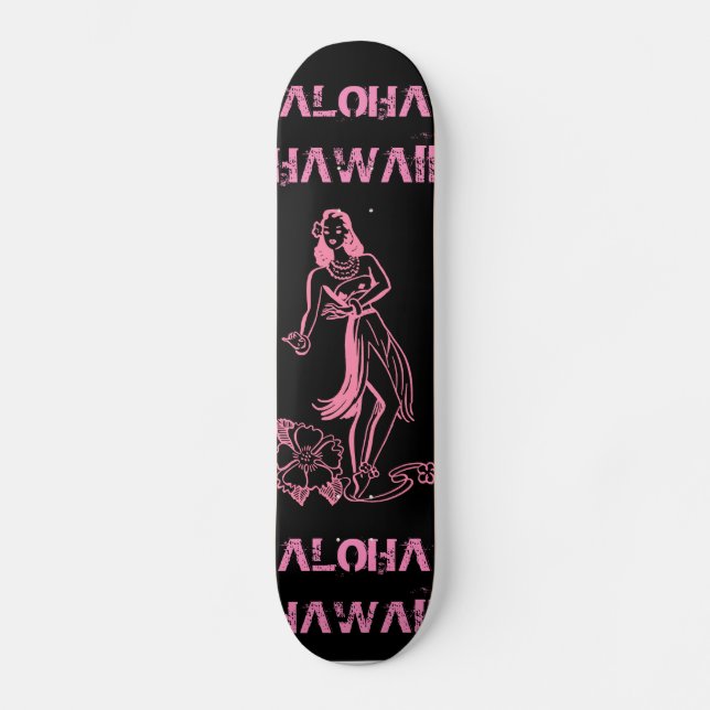Skateboard Aloha fille (Recto)