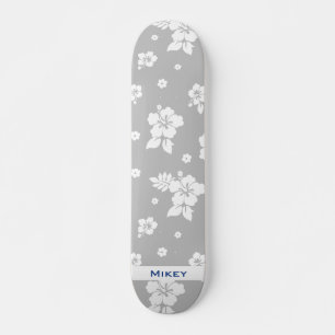 Skateboard Aloha Gray Classic Hawaï Motif sans fil