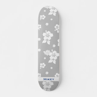 Skateboard Aloha Gray Classic Hawaï Motif sans fil