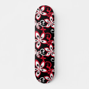 SKATEBOARD ALOHA HAWAII (BLACK/RED)