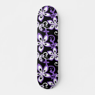SKATEBOARD ALOHA HAWAII (NOIR/POURPULAIRE)