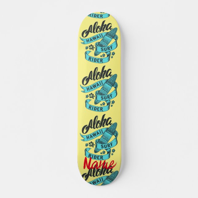 Skateboard Aloha Hawaii Surf Rider Thunder_Cove (Devant)