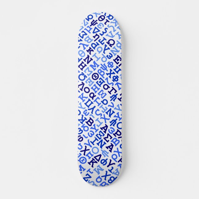 Skateboard alphabet grec (Devant)