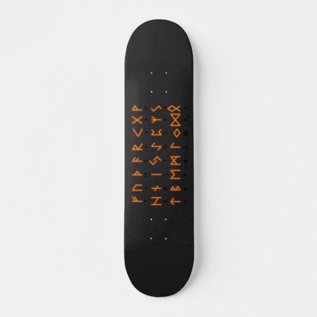 Skateboard Alphabet Runic Viking (Devant)