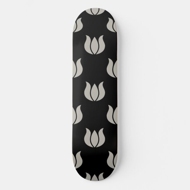Skateboard Aluminium du motif de fleur 5 (Recto)