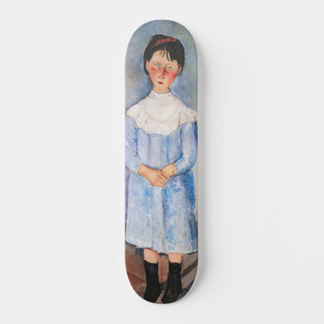 Skateboard Amedeo Modigliani - Petite fille en bleu (Recto)