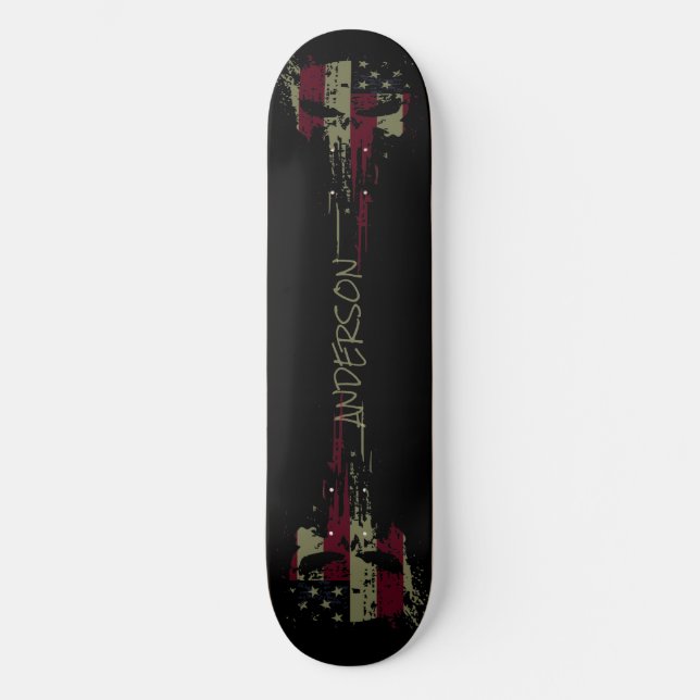 skateboard AMERICA GRUNGE (Recto)