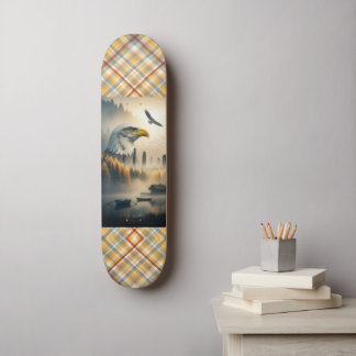 Skateboard American Eagle Nature Plaid