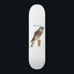 Skateboard American Kestrel bird illustration<br><div class="desc">An American Kestrel illustration for bird lovers.</div>