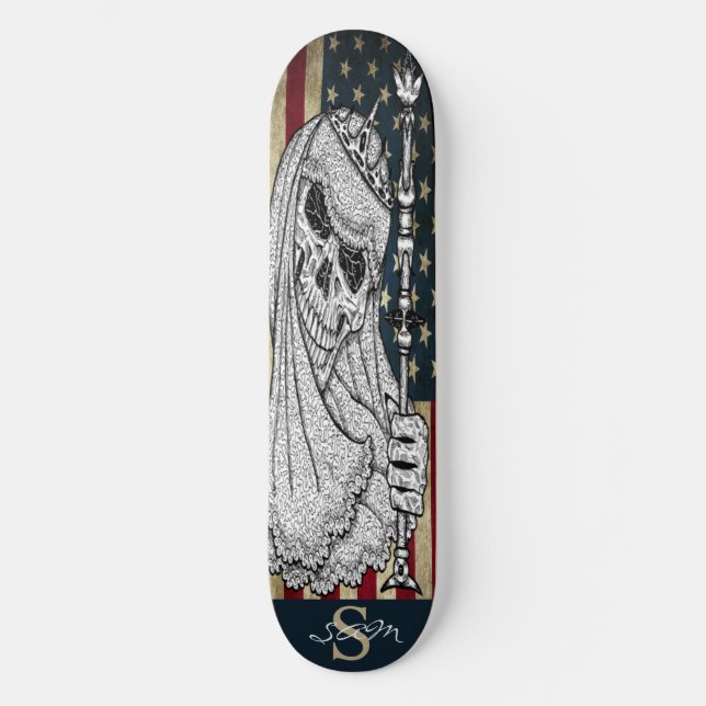 skateboard American SMILING GIRLY Skull (Recto)