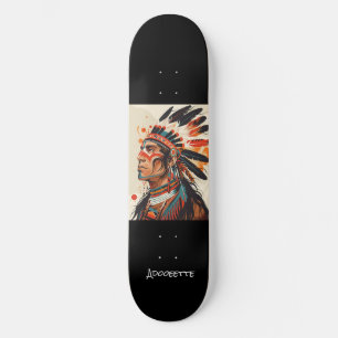 Skateboard amérindien personnalisé