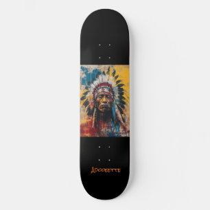 Skateboard amérindien personnalisé