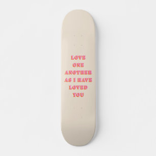 Skateboard Amour Un Autre Jean 13 34 Bible Verse Écriture