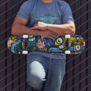 Skateboard - Amusants Urban Street Art