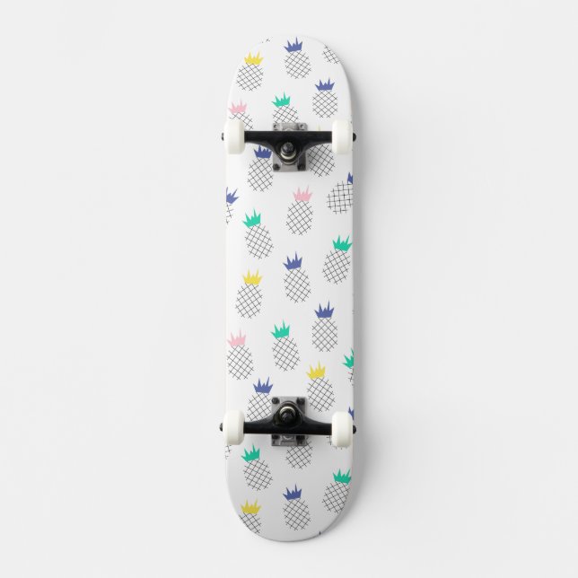Skateboard Ananas abstraits (Recto)