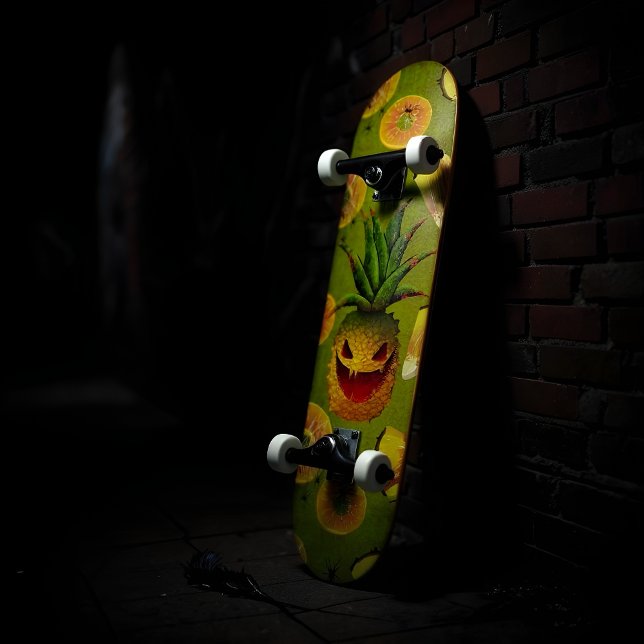 Skateboard Ananas d'Halloween sculpté (Créateur téléchargé)