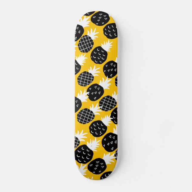 Skateboard Ananas noir (Recto)