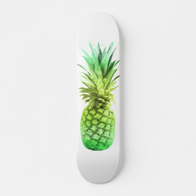 Skateboard Ananas vert et jaune (Devant)