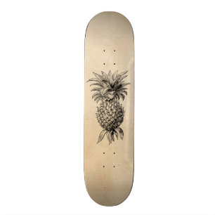 Skateboard Ananas vintages d'illustration d'ananas de 1800s