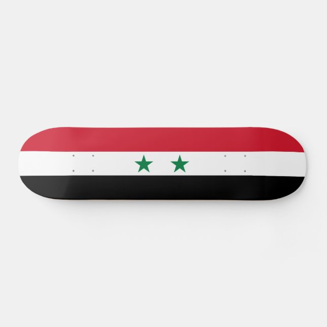 Skateboard Ancien drapeau de Syrie (Horz)