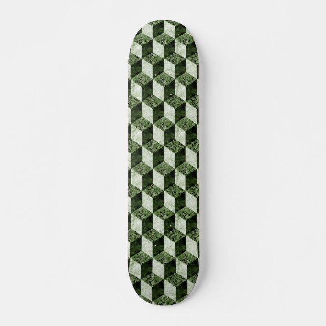 Skateboard Ancien Motif de blocs 03 (Devant)