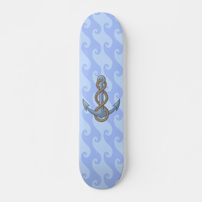 Skateboard Ancre avec corde (Devant)