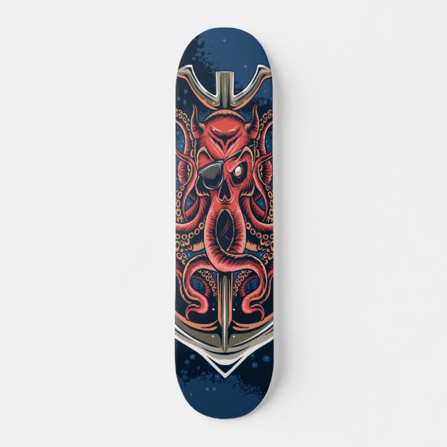 Skateboard Ancre de pieuvre (Devant)